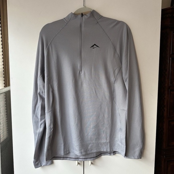 Nike Trail Men's DRI-FIT 1/2 Zip Mid Layer Top Grey Size Small FV9994-078 NEW - Picture 1 of 3